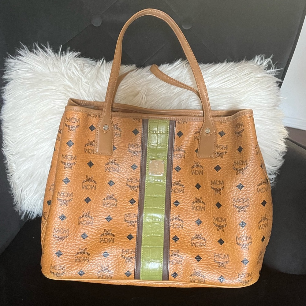 Authentic Vintage MCM leather cross shoulder bag